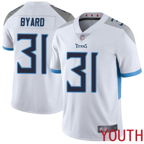 Tennessee Titans Limited White Youth Kevin Byard Road Jersey NFL Football #31 Vapor Untouchable->tennessee titans->NFL Jersey